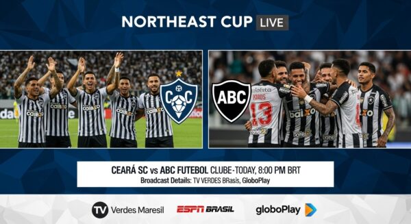 Copa do Nordeste Ao Vivo: Onde Assistir Ceará SC x ABC Futebol Clube Hoje com Horário Oficial do Jogo e Detalhes da Transmissão