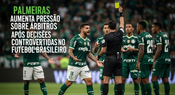 Palmeiras Aumenta Pressão sobre Arbitragem Após Decisões Polêmicas no Futebol Brasileiro