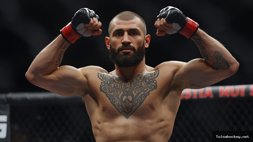 Imagem ilustrativa para: Islam Makhachev nos Meio-Médios: Domínio Russo Continua Implacável no UFC